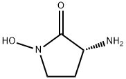 R(+)-3-氨基-1-羟基-2-吡咯烷酮 结构式