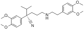 (S)-(-)-Norverapamil Hydrochloride 结构式