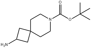 2-氨基-7-BOC-7-氮杂螺[3.5]壬烷 结构式