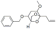 6,8-Dioxabicyclo3.2.1octane, 4-methoxy-2-(phenylmethoxy)-5-(2-propenyl)-, 1R-(exo,exo)- 结构式