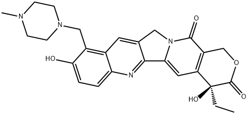 (S)-9-(4-METHYL-1- PIPERAZINYL))METHYL-10- HYDROXYCAMPTOTHECIN 结构式