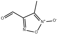 4-Methyl-1,2,5-oxadiazole-3-carbaldehyde 5-oxide 结构式