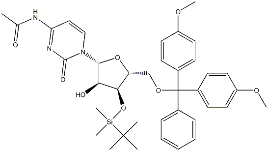 DMT-3'-TBDMS-AC-CYTIDINE 结构式
