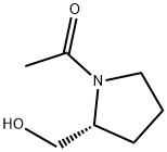 1-[(2R)-2-(羟甲基)吡咯烷-1-基]乙-1-酮 结构式