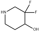 3,3-二氟哌啶-4-醇 结构式