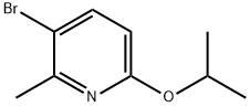 3-溴-6-异丙氧基-2-甲基吡啶 结构式