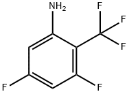 3,5-二氟-2-(三氟甲基)苯胺 结构式