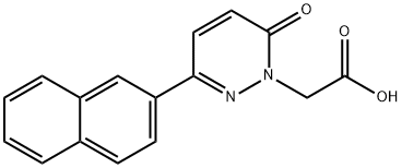 [3-(2-萘基)-6-氧代哒嗪-1(6H)-基]乙酸 结构式