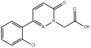 [3-(2-氯苯基)-6-氧代哒嗪-1(6H)-基]乙酸 结构式