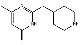 6-甲基-2-(哌啶-4-氨基)-3H-嘧啶-4-酮 结构式