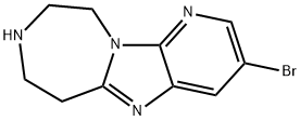 6H-Pyrido[3',2':4,5]iMidazo[1,2-d][1,4]diazepine, 3-broMo-7,8,9,10-tetrahydro- 结构式