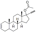 17-ethynylandrost-2-ene-17-ol-17-acetate 结构式