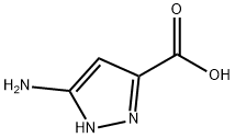 5-氨基-1H-吡唑-3-羧酸 结构式