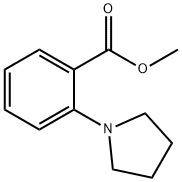 2-吡咯烷-1-基苯甲酸甲酯 结构式