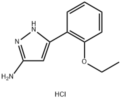 3-(2-乙氧基苯基)-5-氨基吡唑盐酸盐 结构式