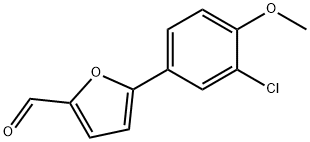 5-(3-氯-4-甲氧基苯)糠醛 结构式