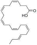 (4Z,7Z,10Z,13Z,16Z,19E)-4,7,10,13,16,19-Docosahexaenoic acid 结构式