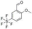 2-甲氧基-5-(五氟-Λ6-硫烷基)苯甲醛 结构式