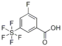 3-Fluoro-5-(pentafluorosulfur)benzoic acid 结构式