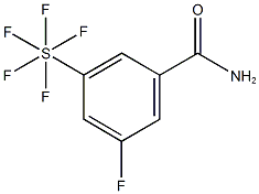 3-氟-5-(五氟-Λ6-硫烷基)苯甲酰胺 结构式