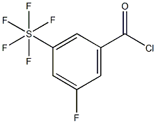 3-Fluoro-5-(pentafluorosulfur)benzoyl chloride 结构式