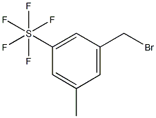 3-Methyl-5-(pentafluorosulfur)benzylbromide 结构式