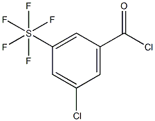 3-Chloro-5-(pentafluorosulfur)benzoyl chloride 结构式