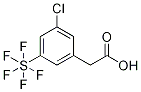 3-Chloro-5-(pentafluorosulfur)phenylacetic acid 结构式