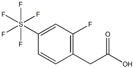 2-Fluoro-4-(pentafluorosulfur)phenylaceticacid 结构式