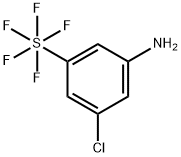 3-氯-5-(五氟硫代)苯胺 结构式