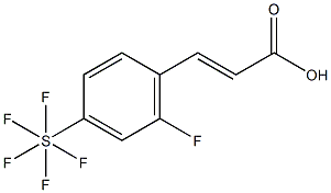 (E)-3-(2-氟-4-(五氟-Λ6-硫烷基)苯基)丙烯酸 结构式