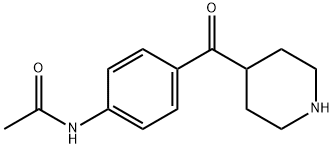 N-[4-(哌啶-4-羰酰)苯基]乙酰胺 结构式