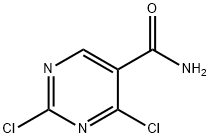 2,4-二氯嘧啶-5-羧酸酰胺 结构式