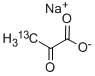 丙酮酸-3-13C 钠盐 结构式