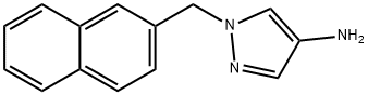 1-(2-Naphthylmethyl)-1H-pyrazol-4-amine 结构式