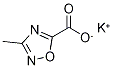 3-甲基-1,2,4-噁二唑-5-羧酸钾 结构式