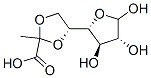 5,6-O-(1-carboxyethylidene)galactofuranose 结构式