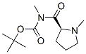 (R)-N-BOC-N,N-DIMETHYL-L-PROLINAMIDE 结构式