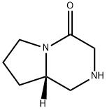 (8AS)-六氢-吡咯并[1,2-A]吡嗪-4(1H)-酮 结构式