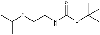 Carbamic acid, [2-[(1-methylethyl)thio]ethyl]-, 1,1-dimethylethyl ester (9CI) 结构式
