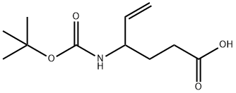 5-HEXENOIC ACID, 4-[[(1,1-DIMETHYLETHOXY)CARBONYL]AMINO]- 结构式