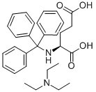 N-TRITYL-L-GLUTAMIC ACID, TRIETHYLAMMONIUM SALT (1:2) 结构式