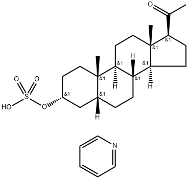 PREGNANOLONE SULFATE PYRIDINIUM SALT 结构式