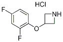 3-(2,4-二氟苯氧基)氮杂环丁烷盐酸盐 结构式