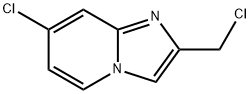 7-氯-2-(氯甲基)咪唑并[1,2-A]吡啶 结构式
