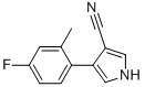 4-(4-FLUORO-2-METHYLPHENYL)-1H-PYRROLE-3-CARBONITRILE 结构式