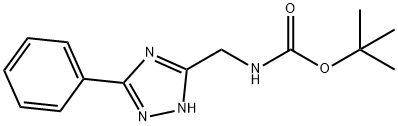 (5-Phenyl-4H-[1,2,4]triazol-3-ylmethyl)-carbamic acid tert-butyl ester 结构式