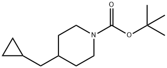 tert-butyl 4-(cyclopropylMethyl)piperidin-1-carboxylate 结构式