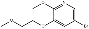 5-溴-2-甲氧基-3-(2-甲氧基乙氧基)吡啶 结构式