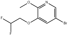 5-broMo-3-(2,2-difluoroethoxy)-2-Methoxypyridine 结构式